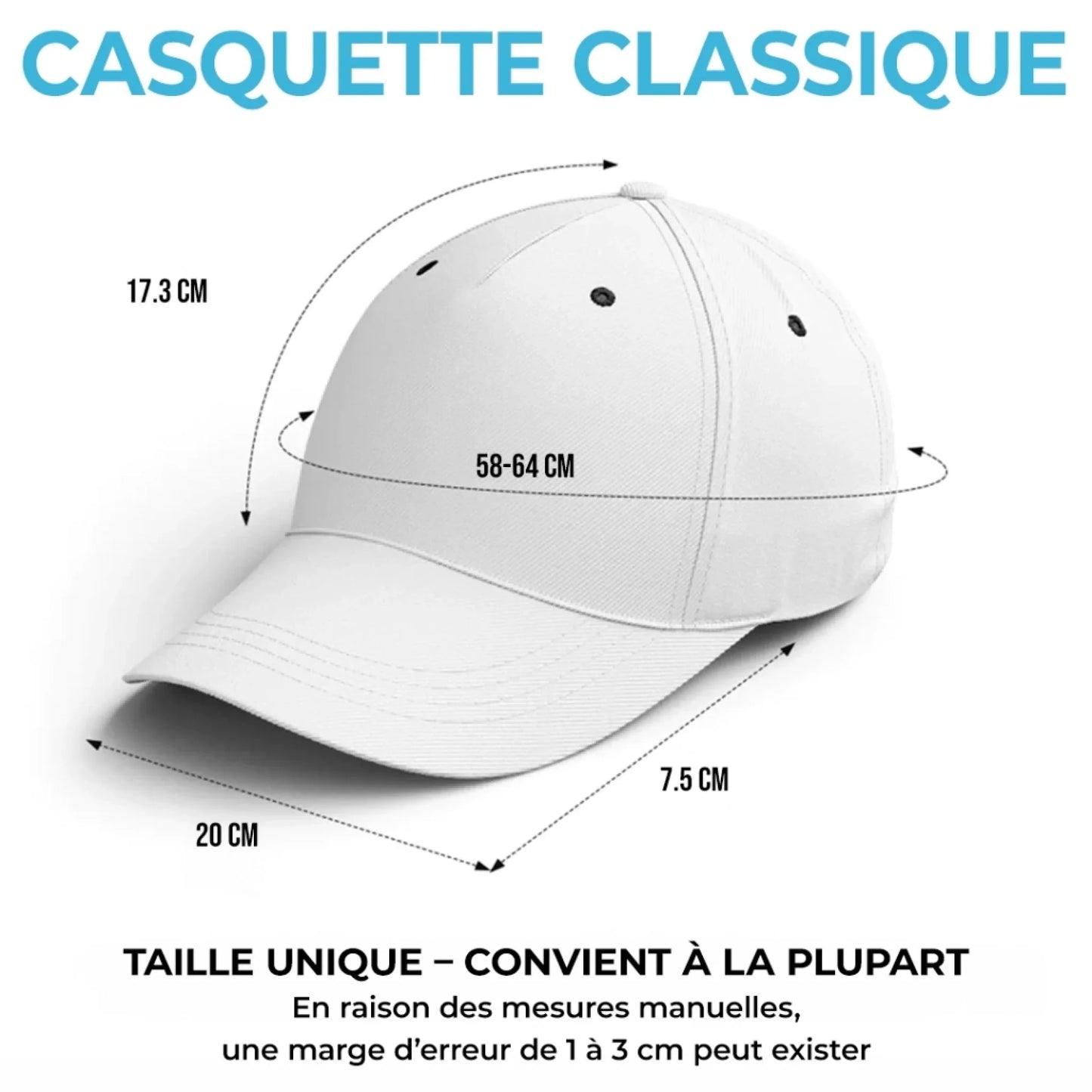 Personnalisée Casquette Classique – Cadeau Pour Papa, Papi – Des Petits Aux Grands Rêves