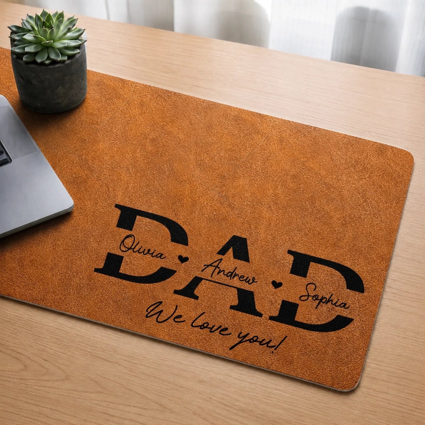 Custom Desk Mat - Personalized Father's Day Birthday Gifts For Dad, Grandpa - Dad Mode Always Active