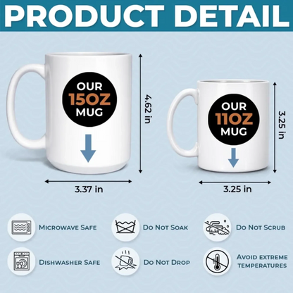Custom 3D Inflated Effect Printed Mug - Personalized Father's Day, Baby Shower, Gender Reveal Gifts For New Moms, New Dads, New Parents - Our Greatest Adventure