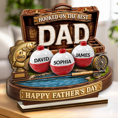 Custom Wooden Plaque - Personalized Father's Day Fishing Gifts For Fisherman, Dad, Grandpa - Gone Fishing See You Later