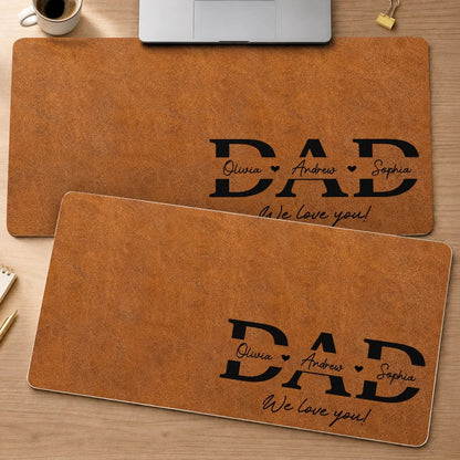Custom Desk Mat - Personalized Father's Day Birthday Gifts For Dad, Grandpa - Dad Mode Always Active