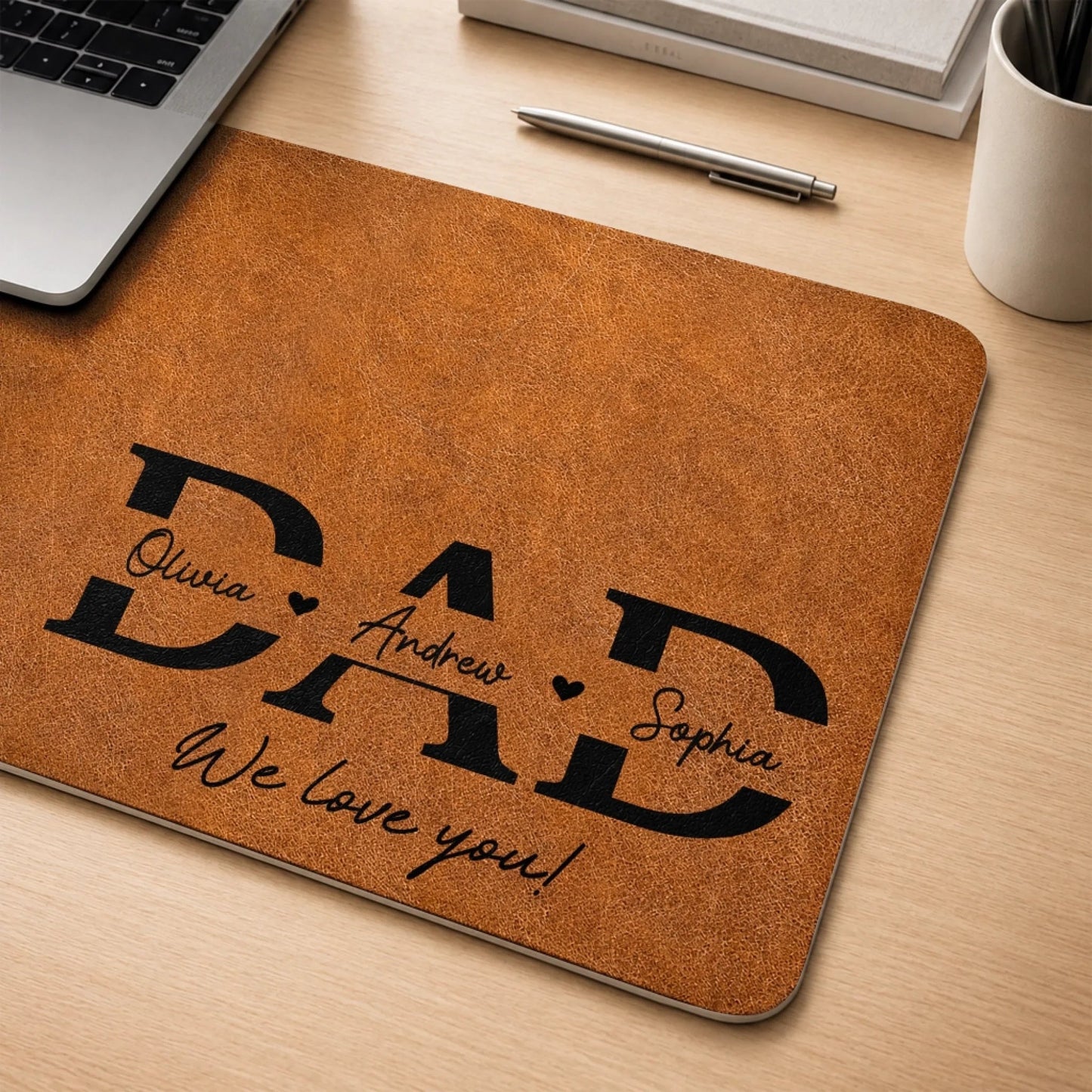 Custom Desk Mat - Personalized Father's Day Birthday Gifts For Dad, Grandpa - Dad Mode Always Active
