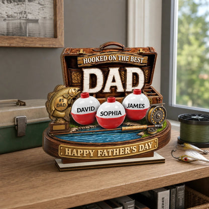 Custom Wooden Plaque - Personalized Father's Day Fishing Gifts For Fisherman, Dad, Grandpa - Gone Fishing See You Later