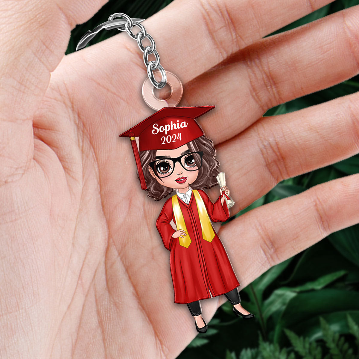 Class Of 2025 Senior Graduation Gift For Daughter Personalized Acrylic Keychain