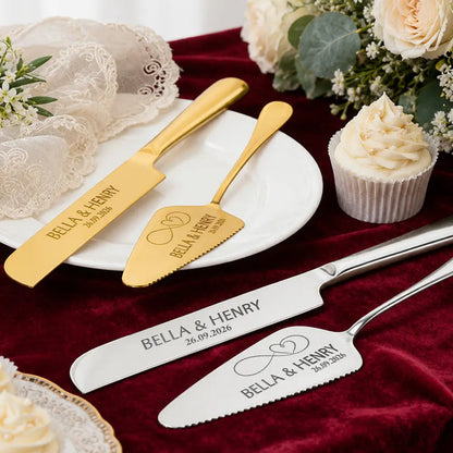 A Sweet Slice Of Forever - Personalized Cake Cutting Set