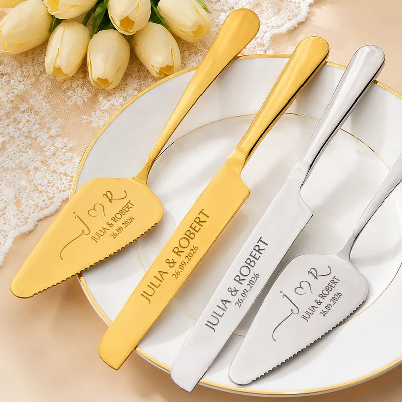 A Sweet Slice Of Forever - Personalized Cake Cutting Set