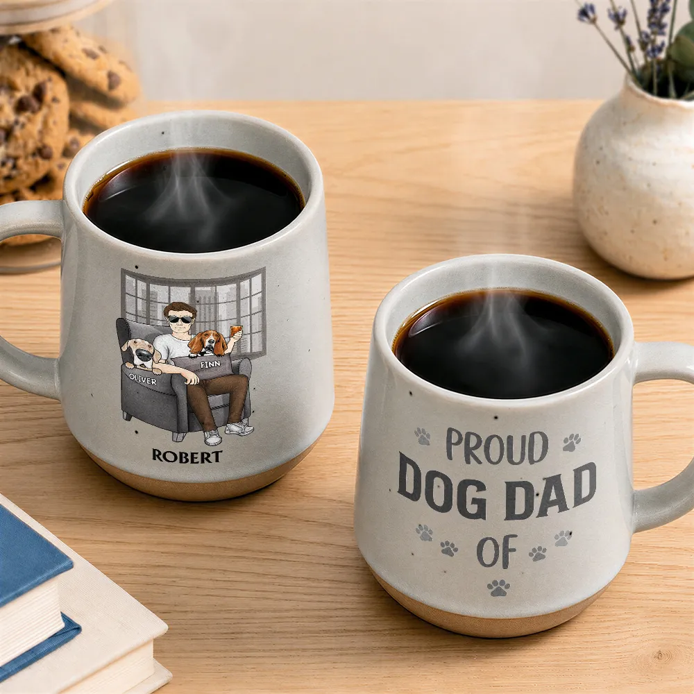 Admit It Life Would Be Boring Without Me For Dog Dad - Personalized Conical Mug