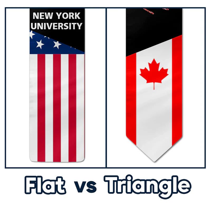 America Flag Graduation - Personalized Stoles
