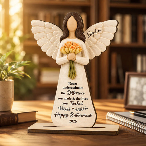 May You Be Proud Of The Work You Have Done 2D Flat - Personalized Wooden Plaque - Retired Keepsake For Coworker Teacher Nurse