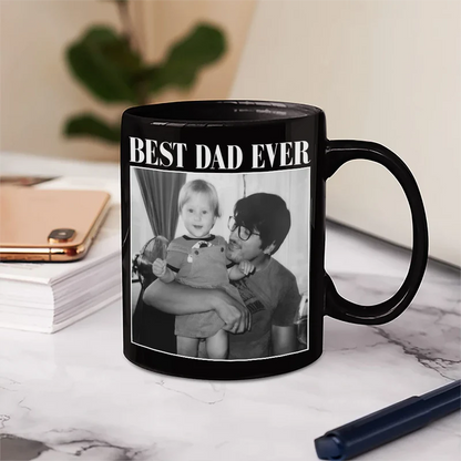 Custom Photo Best Dad Ever No 1 Grandpa - Personalized Mug