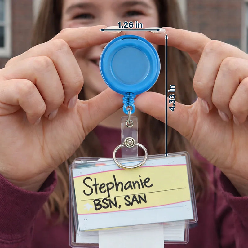 3D Effect Nurse Name Job Title - Personalized Badge Reel