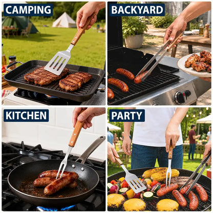 Daddy's Grilling Tools - Personalized BBQ Tool Set With Storage Bag