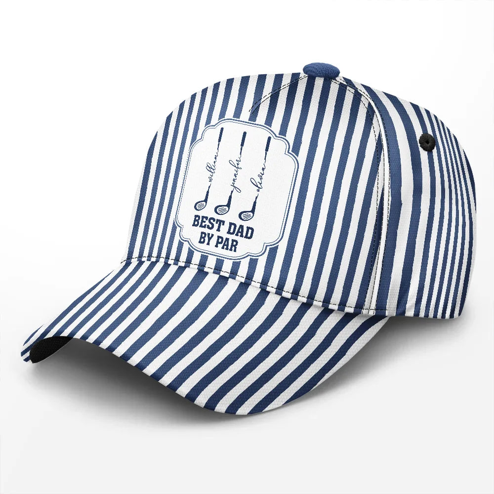 Best Dad By Par Golf Clubs - Personalized Classic Cap