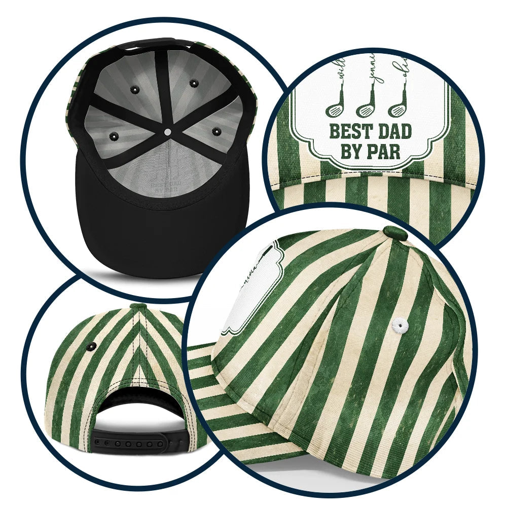 Best Dad By Par Golf Clubs - Personalized Classic Cap