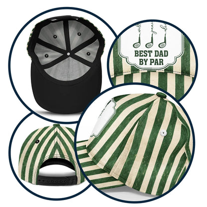 Best Dad By Par Golf Clubs - Personalized Classic Cap