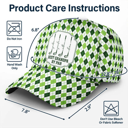 Best Dad By Par Golf Clubs - Personalized Classic Cap