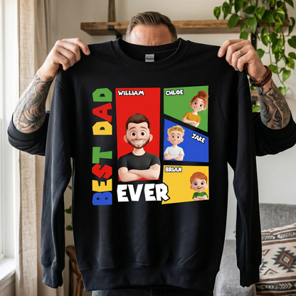 Father's Day Gifts, Best Dad Ever Arcade Theme - Personalized Shirt