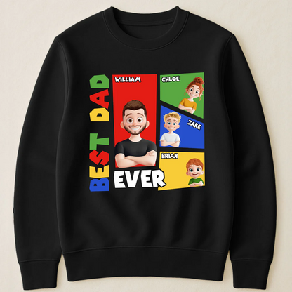 Father's Day Gifts, Best Dad Ever Arcade Theme - Personalized Shirt