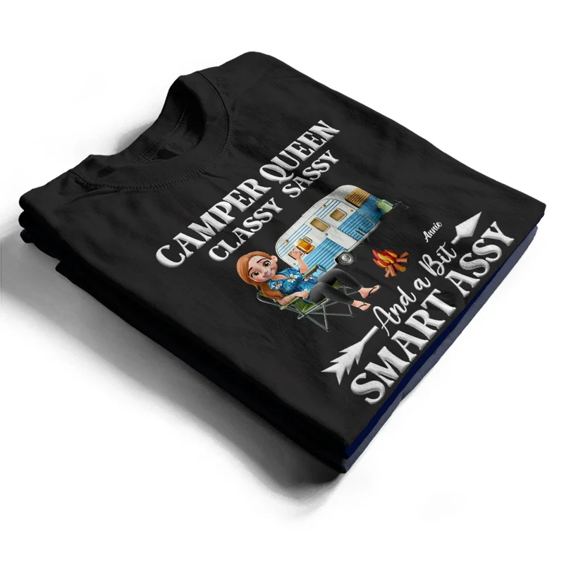 Camper Queen Classy Sassy - Personalized T Shirt