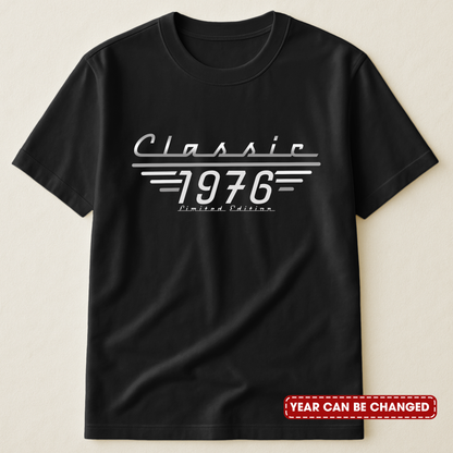 Father's Day Gifts, Classic Limited Edition - Birthday Gift, Vintage Old Age Gift For Him, Dad, Husband, Grandpa - Personalized Shirt