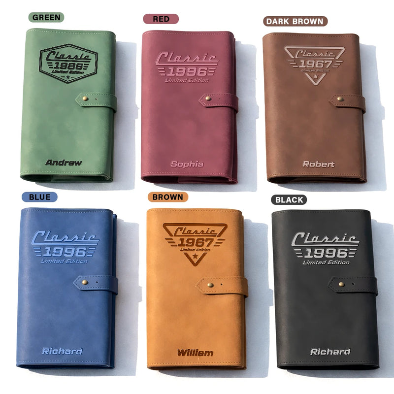Classic Year Limited Edition - Personalized Leather Cable Bag