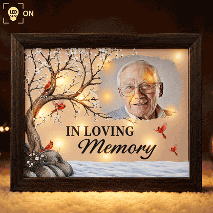 Custom Photo Memorial I'm Always With You - Personalized LED Light Shadow Box