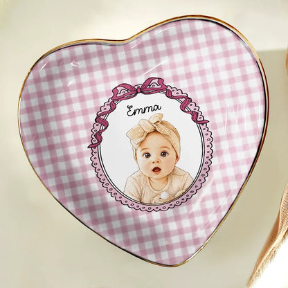 Custom Photo Colored Pencil Sketch Funny Dog Cat Pet - Personalized Ring Dish