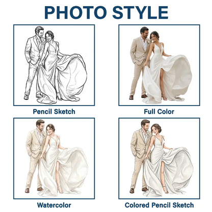 Custom Photo Couples Wedding Engaged Bachelor Party - Personalized Pillow
