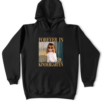 Custom Photo Forever In Kindergarten - Personalized T Shirt