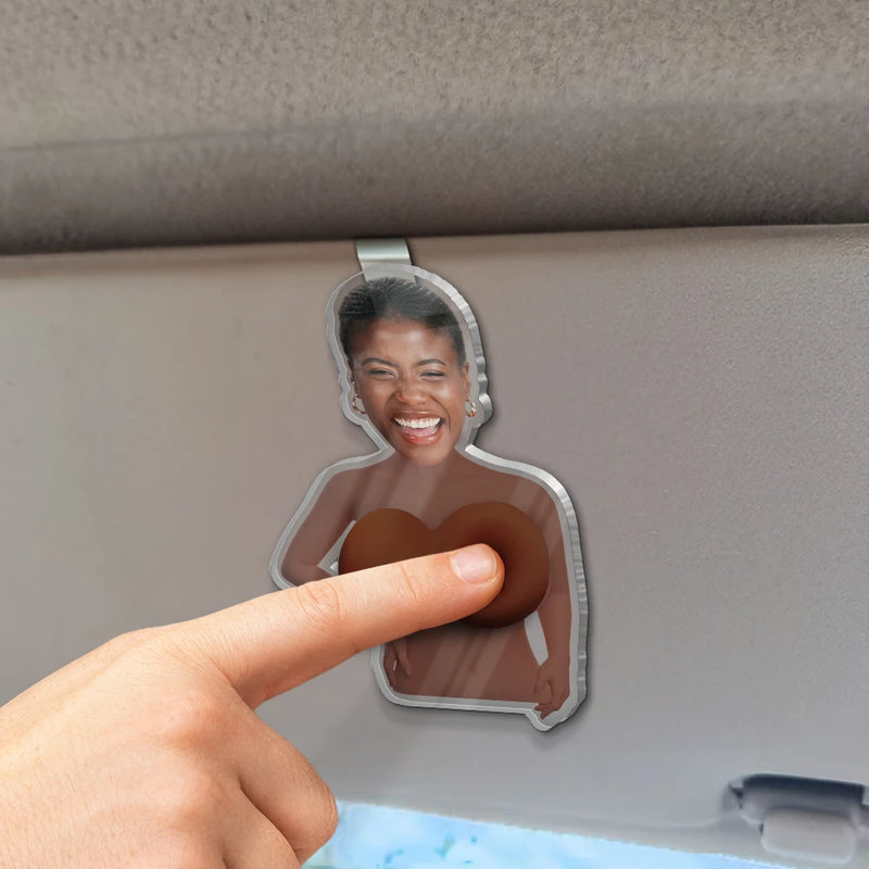 Custom Photo Just One More Poke - Personalized Squishy Acrylic Car Visor Clip