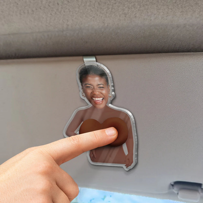 Custom Photo Just One More Poke - Personalized Squishy Acrylic Car Visor Clip