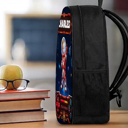 Custom Photo Little Space Explorer - Personalized Kids Backpack