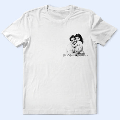 Custom Photo Pencil Sketch Family Dog Cat Portrait - Personalized T Shirt
