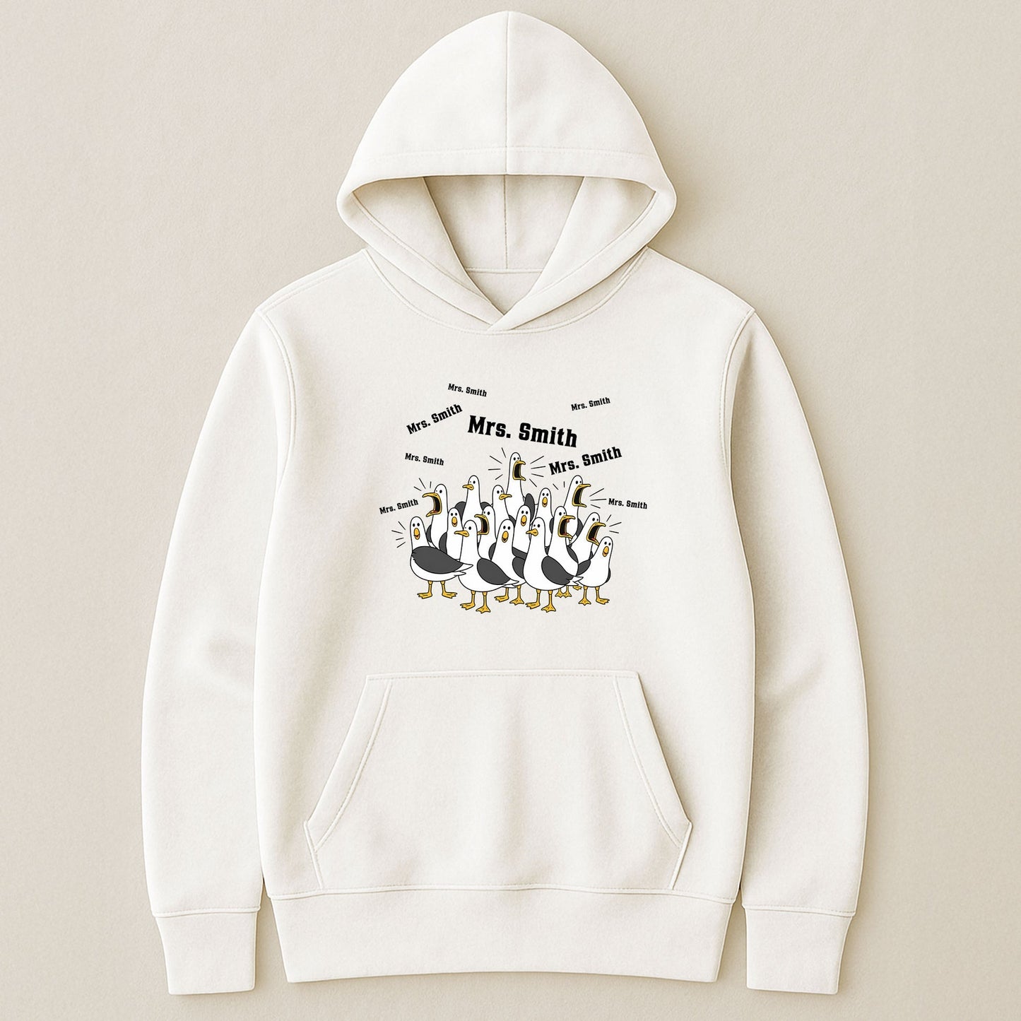 Custom Funny Seagulls Teacher - Personalized Shirt
