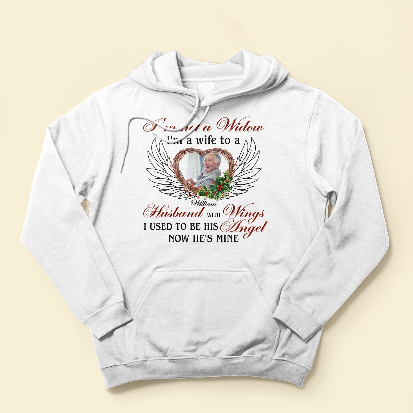 I'm A Wife To A Husband With Wings - Personalized Photo Shirt