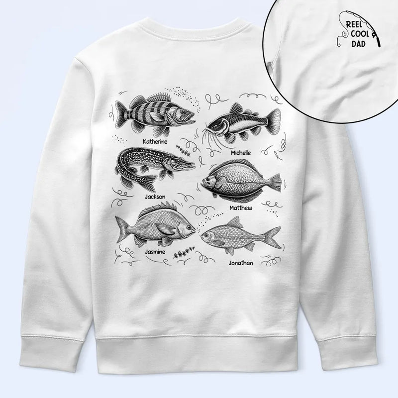Reel Cool Grandpa Dad - Personalized T Shirt