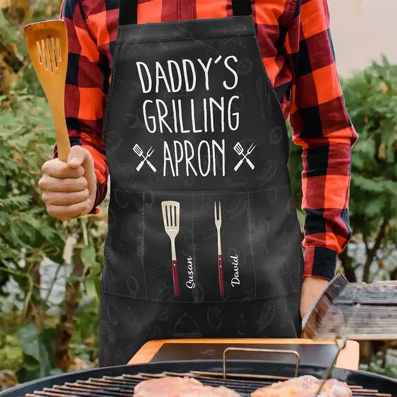 Daddy's Grilling Apron - Personalized Apron
