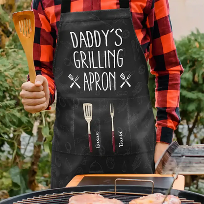 Daddy's Grilling Apron - Personalized Apron