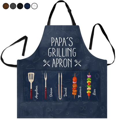 Daddy's Grilling Apron - Personalized Apron