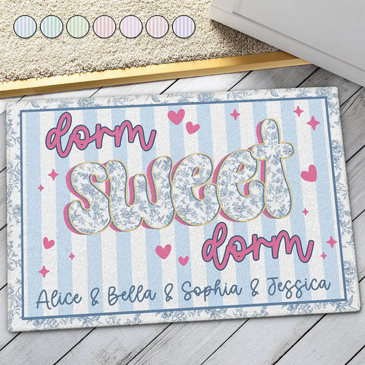 Dorm Sweet Dorm - Personalized Doormat