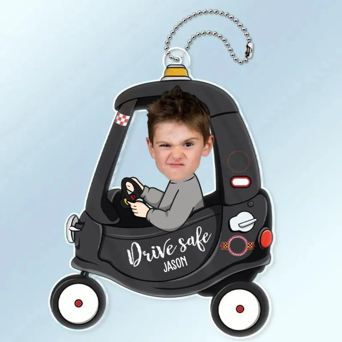 Family - Drive Safe - Personalized Acrylic Car Hanger (LH)