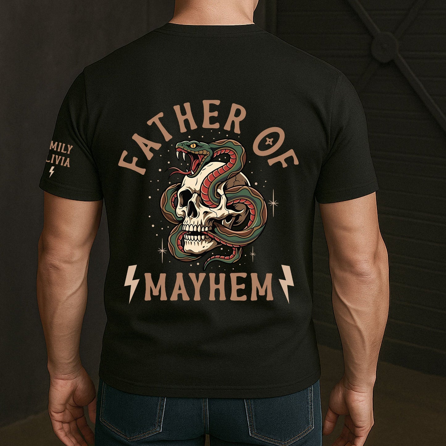 Father's Day Gift, Father Of Mayhem - Personalized Shirt