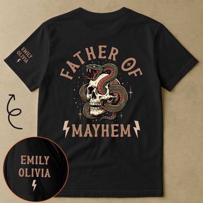 Father's Day Gift, Father Of Mayhem - Personalized Shirt