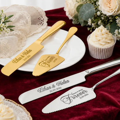 Forever Couple Wedding - Personalized Cake Cutting Set