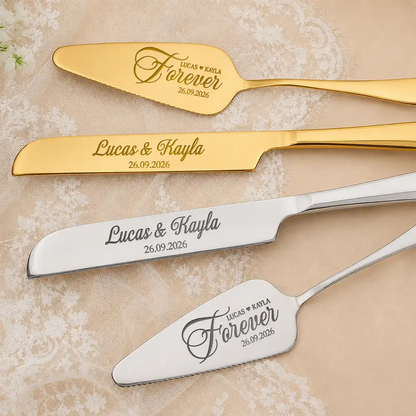 Forever Couple Wedding - Personalized Cake Cutting Set