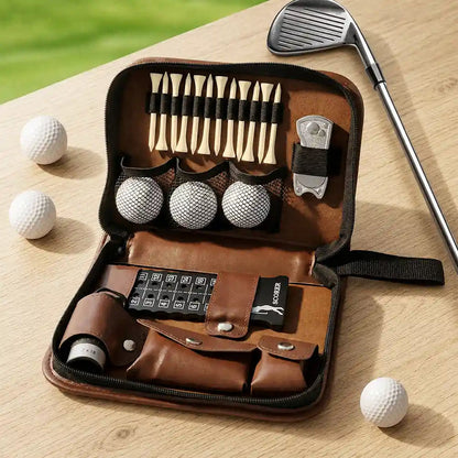 Custom Photo Best Daddy Grandpa By Par Funny Golf Lovers - Personalized Leather Golf Bag
