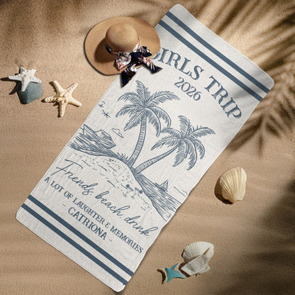 Girls Trip 2026 - Personalized Beach Towel