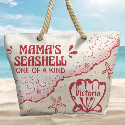 Grandmas And Moms Seashells - Personalized Beach Bag