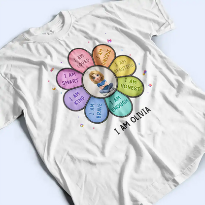 I Am Smart Kind Brave Butterfly - Personalized T Shirt