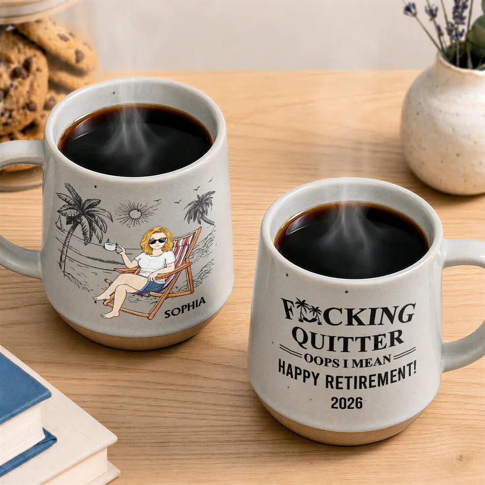 I Mean Happy Retirement - Personalized Conical Mug